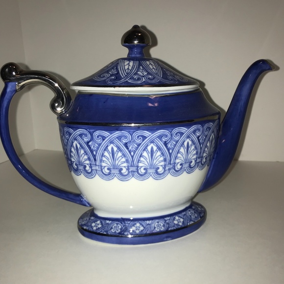 Art Bombay China Blue And White Teapot Poshmark